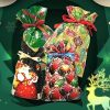 Christmas Drawstring Gift Bag Set