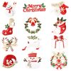 Christmas Brooch Pin Set 12Pcs