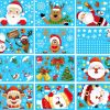 Christmas Window Clings 12Pcs